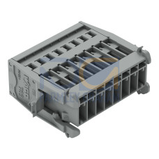 1-conductor male connector, CAGE CLAMP&reg;, 4 mm&sup2;, gray