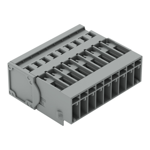 1-conductor male connector, CAGE CLAMP&reg;, 4 mm&sup2;, gray