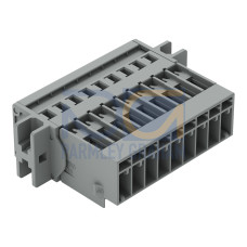 1-conductor male connector, CAGE CLAMP&reg;, 4 mm&sup2;, gray