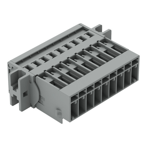 1-conductor male connector, CAGE CLAMP&reg;, 4 mm&sup2;, gray