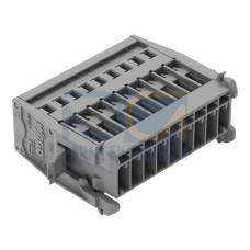 1-conductor male connector, CAGE CLAMP&reg;, 4 mm&sup2;, gray