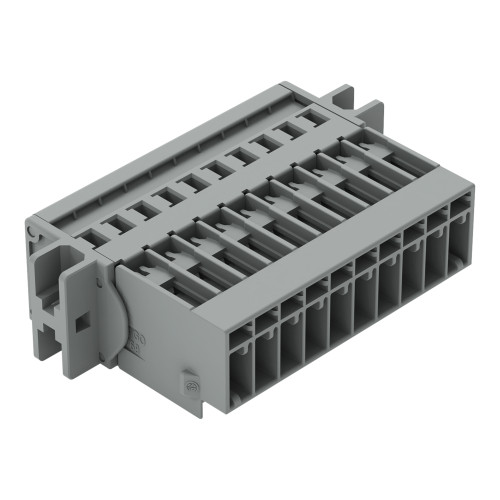 1-conductor male connector, CAGE CLAMP&reg;, 4 mm&sup2;, gray