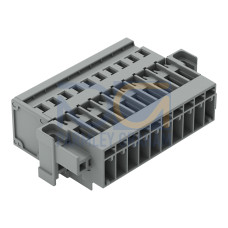 1-conductor male connector, CAGE CLAMP&reg;, 4 mm&sup2;, gray