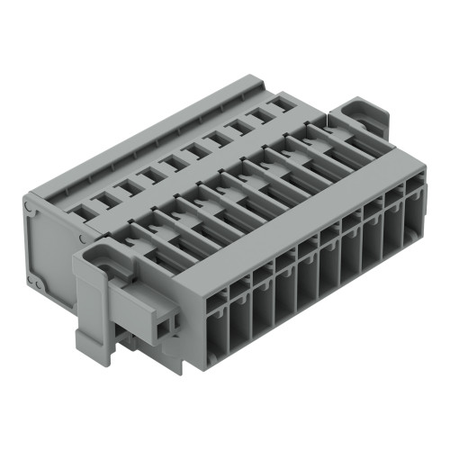 1-conductor male connector, CAGE CLAMP&reg;, 4 mm&sup2;, gray