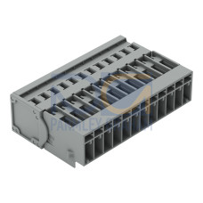 1-conductor male connector, CAGE CLAMP&reg;, 4 mm&sup2;, gray