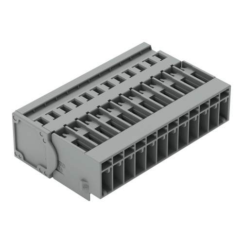 1-conductor male connector, CAGE CLAMP&reg;, 4 mm&sup2;, gray