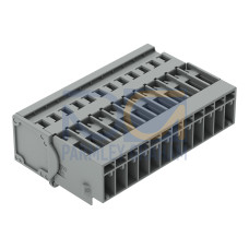 1-conductor male connector, CAGE CLAMP&reg;, 4 mm&sup2;, gray