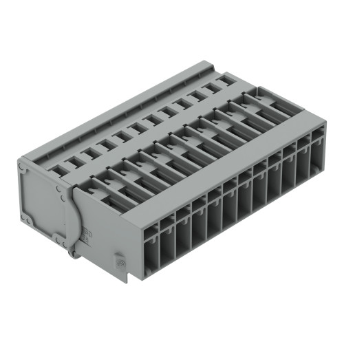 1-conductor male connector, CAGE CLAMP&reg;, 4 mm&sup2;, gray