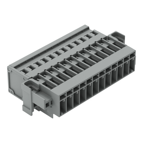 1-conductor male connector, CAGE CLAMP&reg;, 4 mm&sup2;, gray