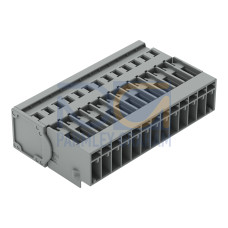 1-conductor male connector, CAGE CLAMP&reg;, 4 mm&sup2;, gray