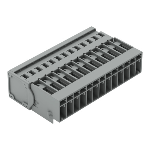 1-conductor male connector, CAGE CLAMP&reg;, 4 mm&sup2;, gray