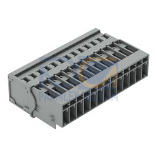 1-conductor male connector, CAGE CLAMP&reg;, 4 mm&sup2;, gray