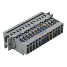 1-conductor male connector, CAGE CLAMP&reg;, 4 mm&sup2;, gray