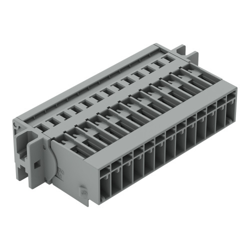 1-conductor male connector, CAGE CLAMP&reg;, 4 mm&sup2;, gray