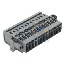 1-conductor male connector, CAGE CLAMP&reg;, 4 mm&sup2;, gray