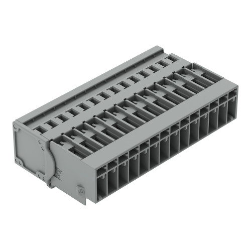 1-conductor male connector, CAGE CLAMP&reg;, 4 mm&sup2;, gray