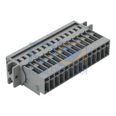 1-conductor male connector, CAGE CLAMP&reg;, 4 mm&sup2;, gray