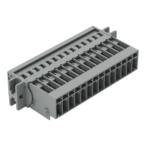 1-conductor male connector, CAGE CLAMP&reg;, 4 mm&sup2;, gray