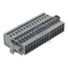 1-conductor male connector, CAGE CLAMP&reg;, 4 mm&sup2;, gray