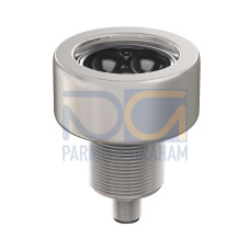 Work Light-50 316SS Spot Light, Voltage: 12-30 V dc, Environmental Rating: IP69K, Color: White, 5 Deg Lens, Plastic Window, 5-pin M12 Integral QD