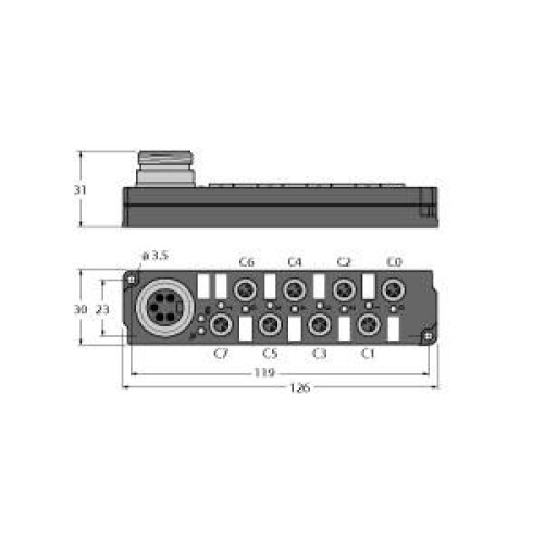 piconet Accessories, With 7/8" Connector for Supply Cable, 8-port