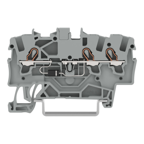Component terminal block, 3-conductor, with diode 1N4007, gray