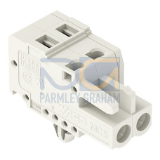 1-conductor female connector, CAGE CLAMP&reg;, 2.5 mm&sup2;, light gray
