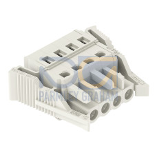 1-conductor female connector, CAGE CLAMP&reg;, 2.5 mm&sup2;, light gray
