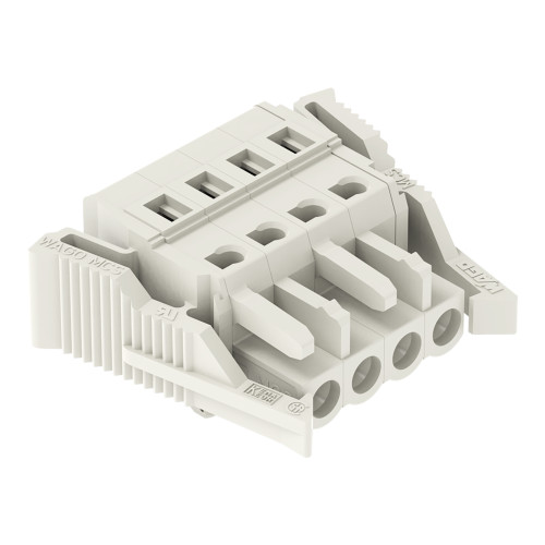1-conductor female connector, CAGE CLAMP&reg;, 2.5 mm&sup2;, light gray