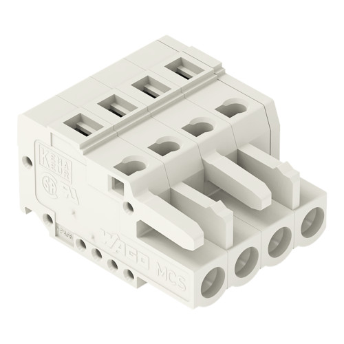 1-conductor female connector, CAGE CLAMP, 2.5 mm, Pin spacing 5 mm, 4-pole, 100% protected against m