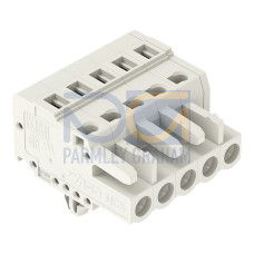1-conductor female connector, CAGE CLAMP&reg;, 2.5 mm&sup2;, light gray