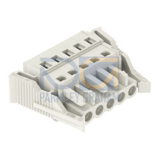 1-conductor female connector, CAGE CLAMP&reg;, 2.5 mm&sup2;, light gray