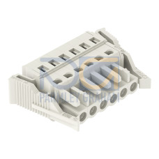 1-conductor female connector, CAGE CLAMP&reg;, 2.5 mm&sup2;, light gray