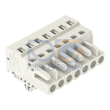 1-conductor female connector, CAGE CLAMP&reg;, 2.5 mm&sup2;, light gray