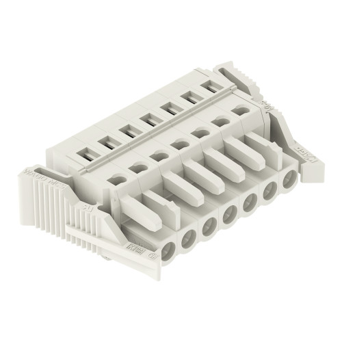 1-conductor female connector, CAGE CLAMP&reg;, 2.5 mm&sup2;, light gray