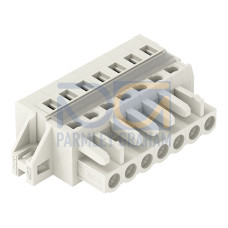 1-conductor female connector, CAGE CLAMP&reg;, 2.5 mm&sup2;, light gray