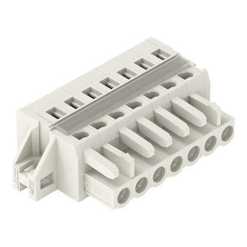 1-conductor female connector, CAGE CLAMP&reg;, 2.5 mm&sup2;, light gray