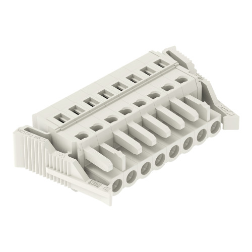 1-conductor female connector, CAGE CLAMP&reg;, 2.5 mm&sup2;, light gray