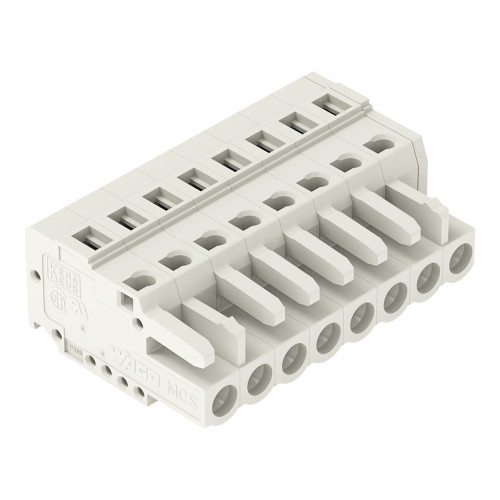1-conductor female connector, CAGE CLAMP, 2.5 mm, Pin spacing 5 mm, 8-pole, 100% protected against m