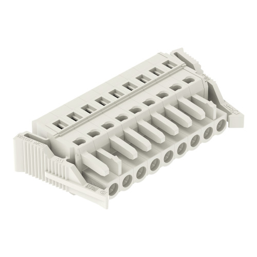 1-conductor female connector, CAGE CLAMP&reg;, 2.5 mm&sup2;, light gray