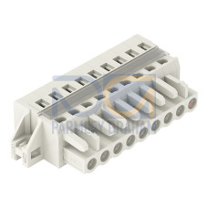 1-conductor female connector, CAGE CLAMP&reg;, 2.5 mm&sup2;, light gray