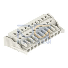 1-conductor female connector, CAGE CLAMP&reg;, 2.5 mm&sup2;, light gray