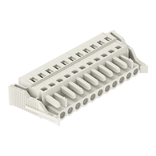 1-conductor female connector, CAGE CLAMP&reg;, 2.5 mm&sup2;, light gray