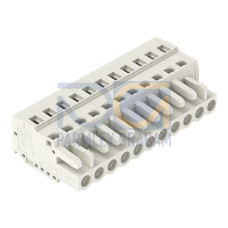 1-conductor female connector, CAGE CLAMP&reg;, 2.5 mm&sup2;, light gray