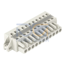 1-conductor female connector, CAGE CLAMP&reg;, 2.5 mm&sup2;, light gray