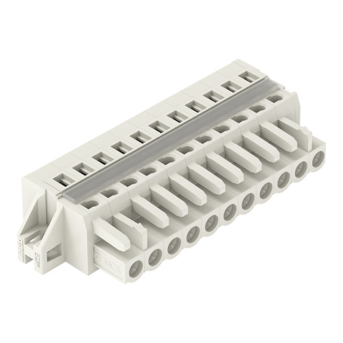 1-conductor female connector, CAGE CLAMP&reg;, 2.5 mm&sup2;, light gray