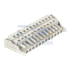 1-conductor female connector, CAGE CLAMP&reg;, 2.5 mm&sup2;, light gray