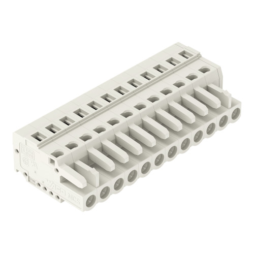 1-conductor female connector, CAGE CLAMP, 2.5 mm, Pin spacing 5 mm, 12-pole, 100% protected against