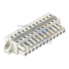1-conductor female connector, CAGE CLAMP&reg;, 2.5 mm&sup2;, light gray