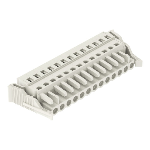 1-conductor female connector, CAGE CLAMP&reg;, 2.5 mm&sup2;, light gray